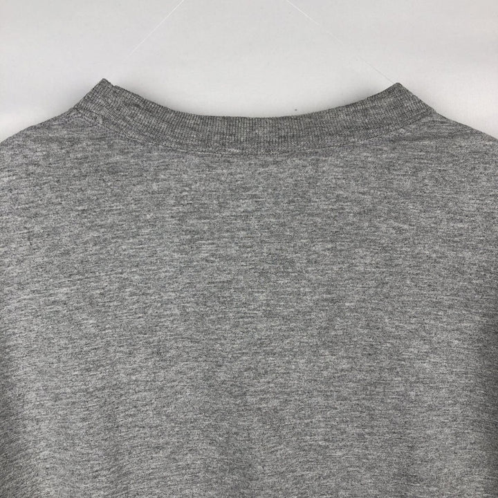 2000'S Nike Team College Long-Sleeve T-Shirt (Men's Size L) cotton gray type Vintage Second Hand
