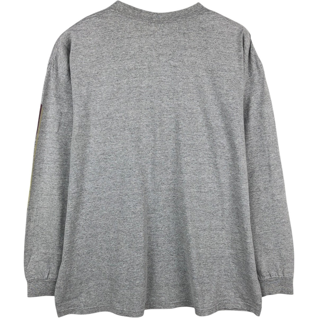 2000'S Nike Team College Long-Sleeve T-Shirt (Men's XL equivalent) cotton gray type Vintage Second Hand
