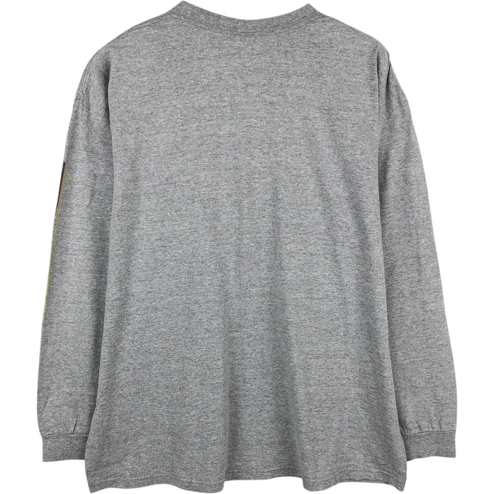 2000'S Nike Team College Long-Sleeve T-Shirt (Men's XL equivalent) cotton gray type Vintage Second Hand