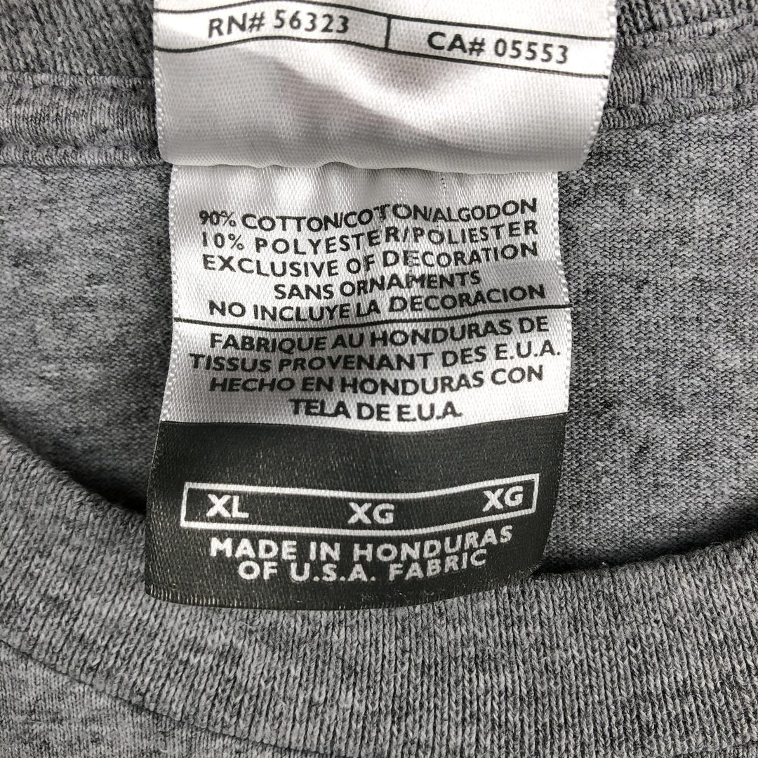 2000'S Nike Team College Long-Sleeve T-Shirt (Men's XL equivalent) cotton gray type Vintage Second Hand