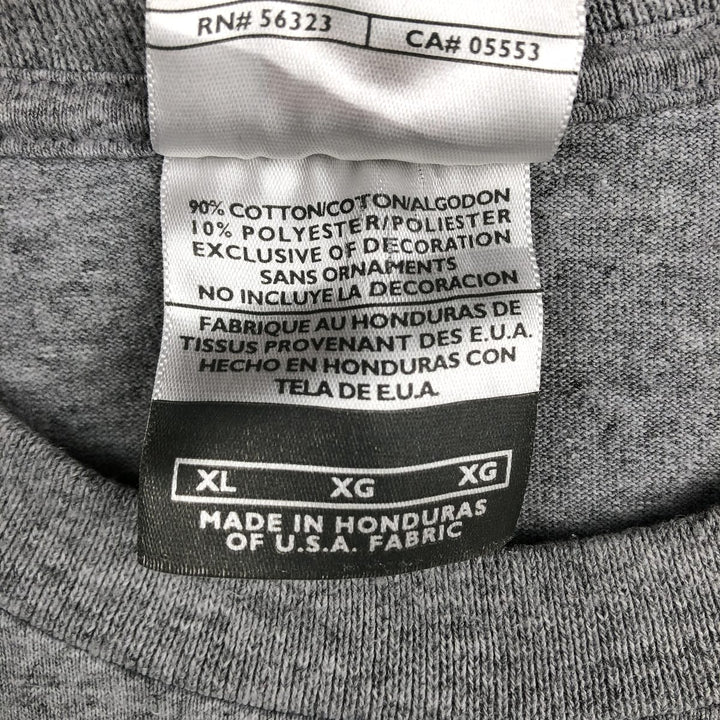 2000'S Nike Team College Long-Sleeve T-Shirt (Men's XL equivalent) cotton gray type Vintage Second Hand