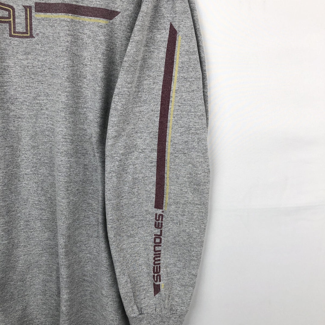 2000'S Nike Team College Long-Sleeve T-Shirt (Men's XL equivalent) cotton gray type Vintage Second Hand