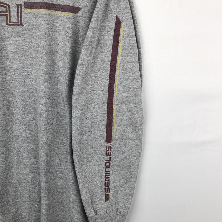 2000'S Nike Team College Long-Sleeve T-Shirt (Men's XL equivalent) cotton gray type Vintage Second Hand