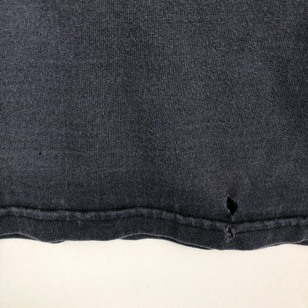 Carhartt plain pocket long-sleeved T-shirt, men's size S. cotton navy blue type Vintage Second Hand