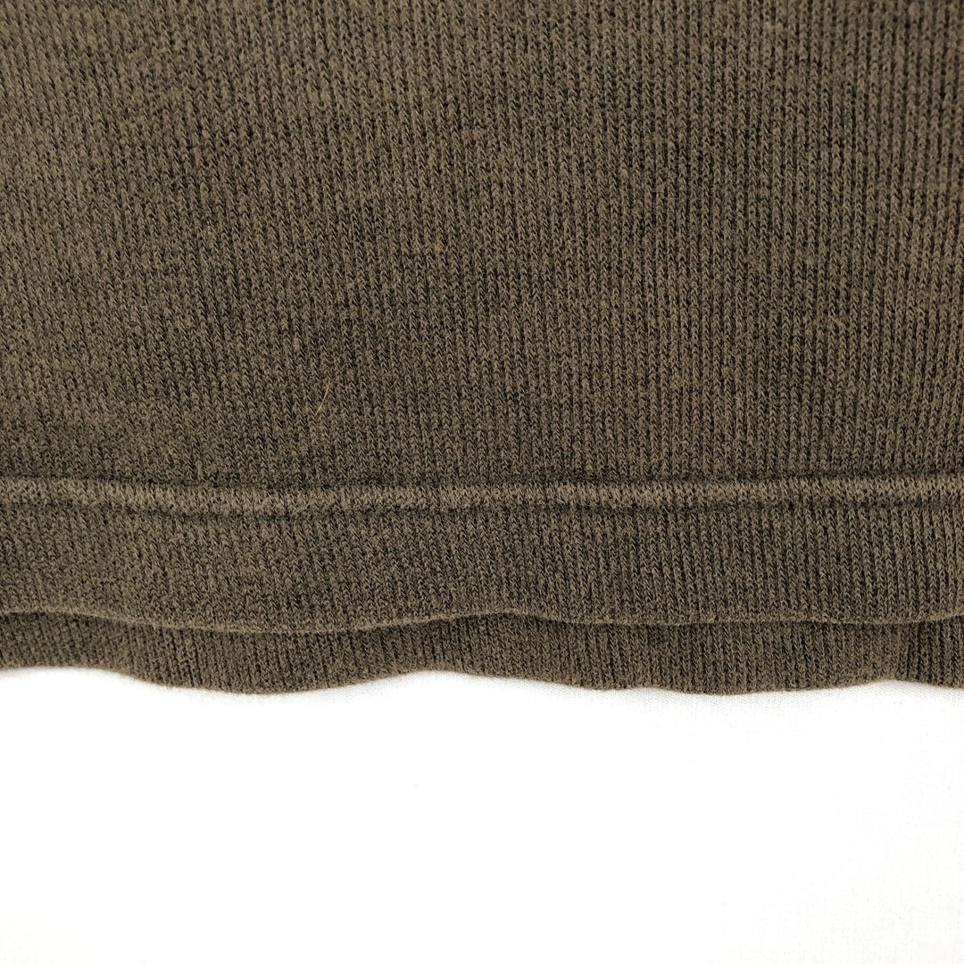 Eddie Bauer V-neck Long-Sleeve T-Shirt (Men's Size S) cotton Khaki type brown Vintage Second Hand