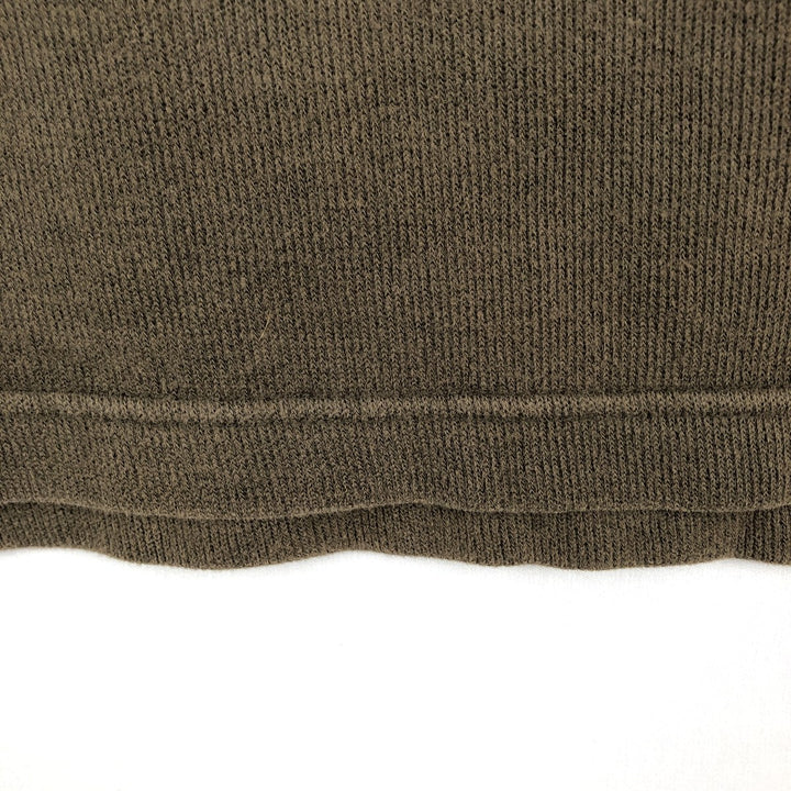 Eddie Bauer V-neck Long-Sleeve T-Shirt (Men's Size S) cotton Khaki type brown Vintage Second Hand