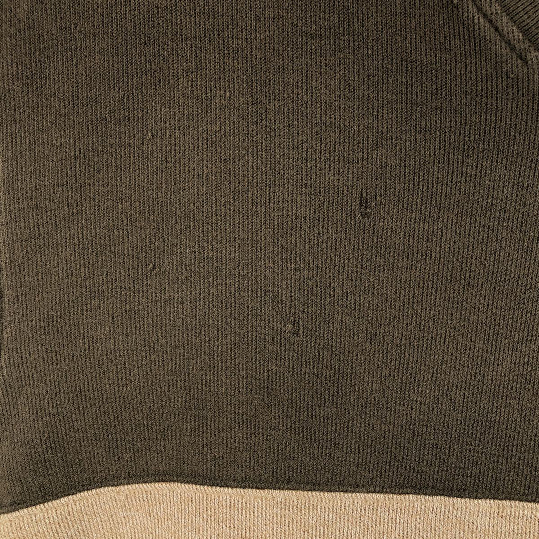 Eddie Bauer V-neck Long-Sleeve T-Shirt (Men's Size S) cotton Khaki type brown Vintage Second Hand