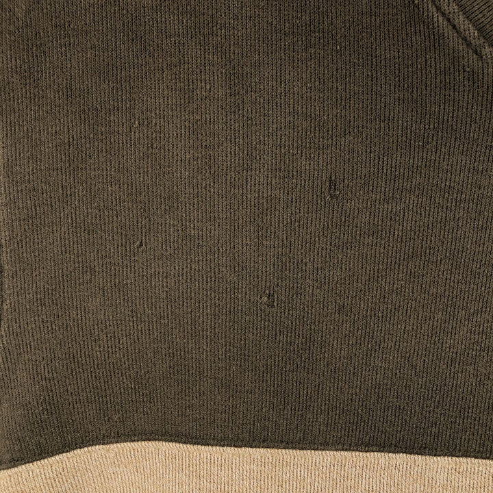 Eddie Bauer V-neck Long-Sleeve T-Shirt (Men's Size S) cotton Khaki type brown Vintage Second Hand