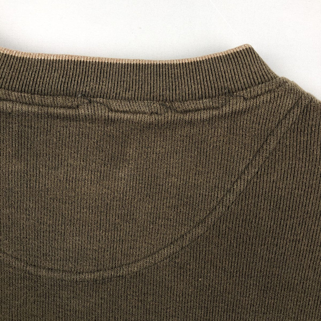 Eddie Bauer V-neck Long-Sleeve T-Shirt (Men's Size S) cotton Khaki type brown Vintage Second Hand