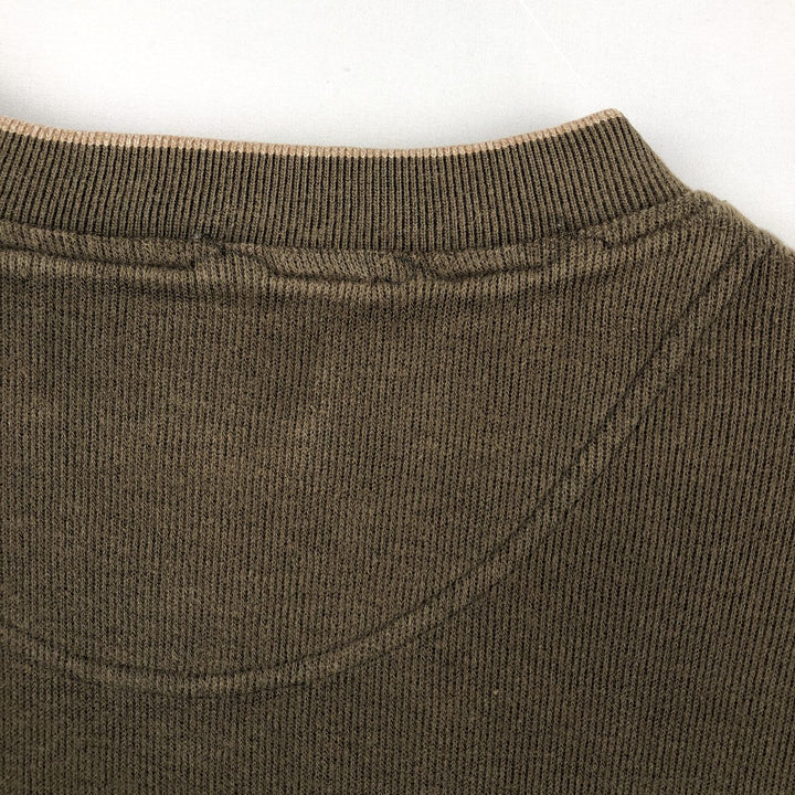 Eddie Bauer V-neck Long-Sleeve T-Shirt (Men's Size S) cotton Khaki type brown Vintage Second Hand