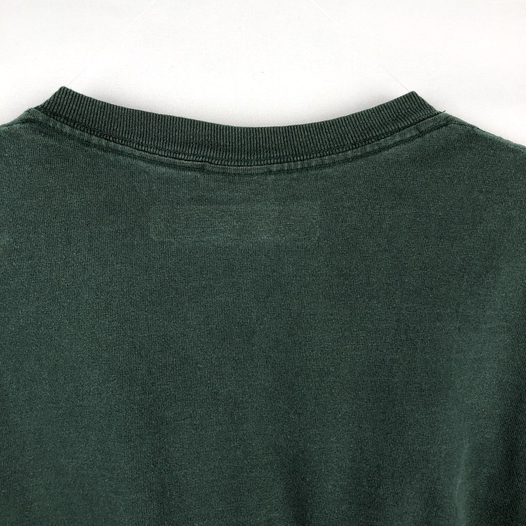 Carhartt Solid Pocket Long T-Shirt, Men's Size Medium cotton green type Vintage Second Hand