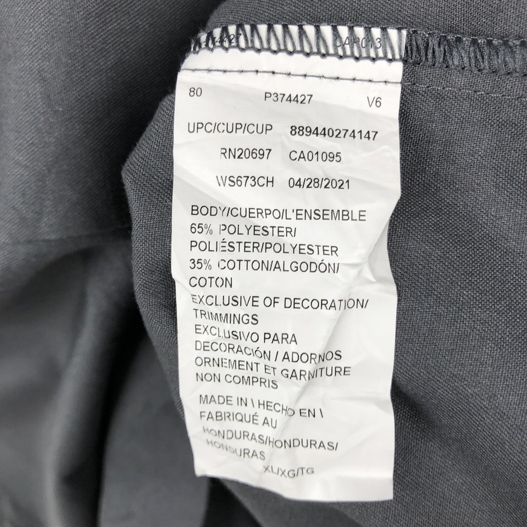 Dickies FLEX Short-Sleeve Work Shirt, Boxy Shirt, Men's Size XL polyester Charcoal Vintage Second Hand