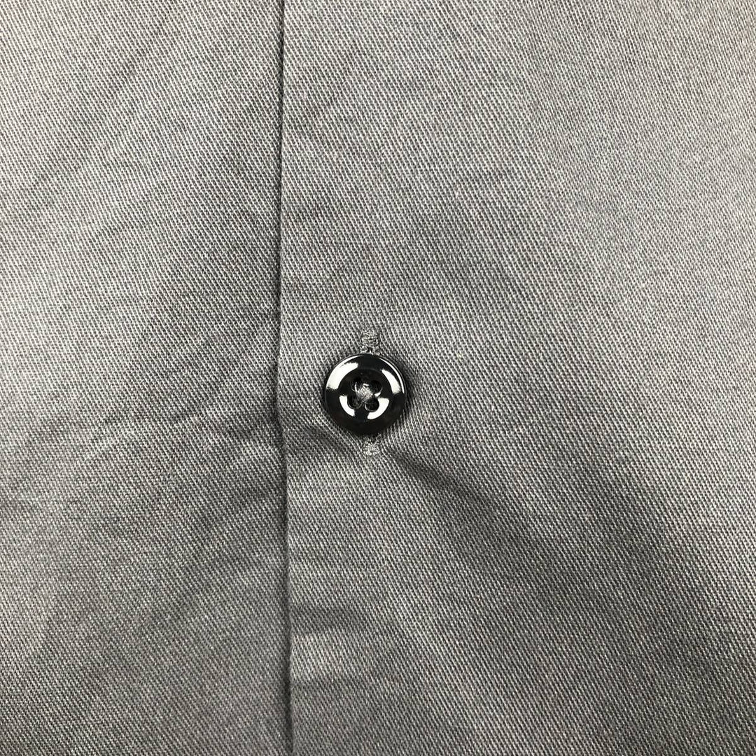 Dickies FLEX Short-Sleeve Work Shirt, Boxy Shirt, Men's Size XL polyester Charcoal Vintage Second Hand