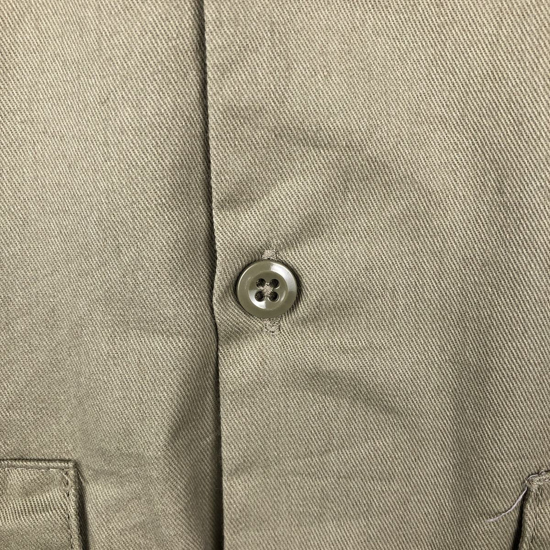 Dickies Short Sleeve Work Shirt Box Shirt Men's XL polyester Beige type Vintage Second Hand