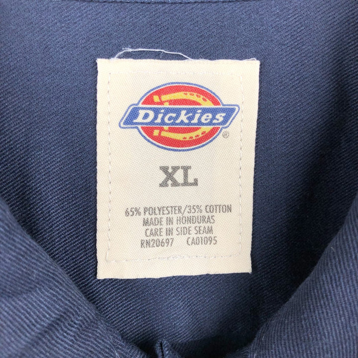 Dickies ACDelco Short-Sleeve Work Shirt, Boxy Shirt, Men's Size XL (approx.) polyester navy blue type Vintage Second Hand