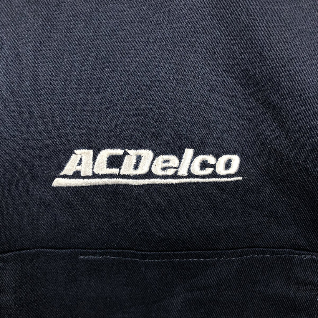 Dickies ACDelco Short-Sleeve Work Shirt, Boxy Shirt, Men's Size XL (approx.) polyester navy blue type Vintage Second Hand