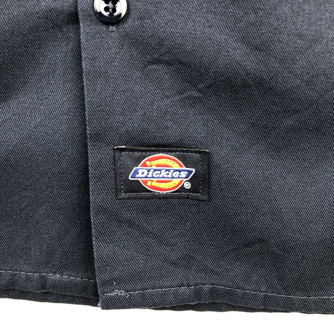 Dickies ACDelco Short-Sleeve Work Shirt, Boxy Shirt, Men's Size XL (approx.) polyester navy blue type Vintage Second Hand