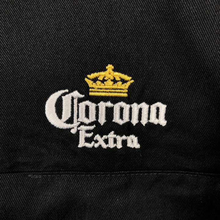 Dickies Corona Extra Short-Sleeve Work Shirt, Boxy Shirt, Men's Size L (approx.) polyester black type Vintage Second Hand