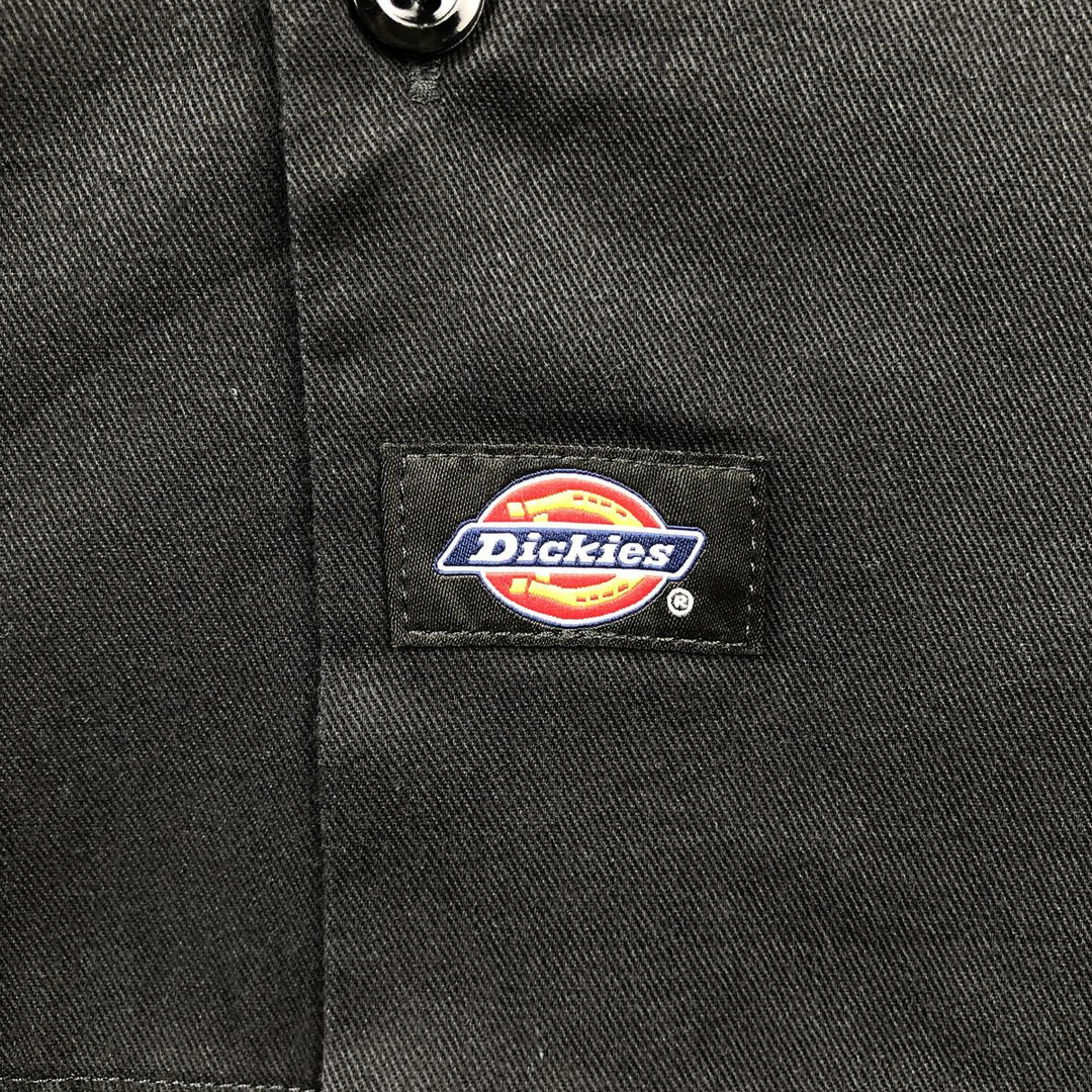 Dickies Corona Extra Short-Sleeve Work Shirt, Boxy Shirt, Men's Size L (approx.) polyester black type Vintage Second Hand