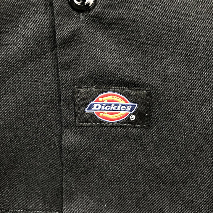 Dickies Corona Extra Short-Sleeve Work Shirt, Boxy Shirt, Men's Size L (approx.) polyester black type Vintage Second Hand