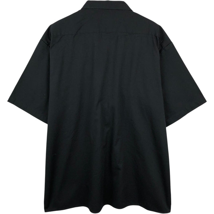 Dickies Short Sleeve Work Shirt Box Shirt Men's XL polyester black type Vintage Second Hand
