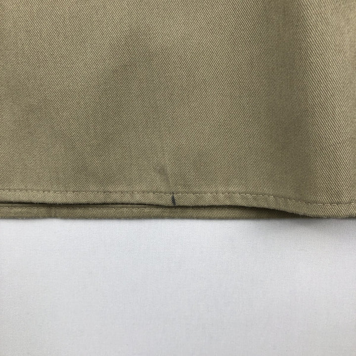 Dickies Short Sleeve Work Shirt Box Shirt Men's L Size polyester Beige type Vintage Second Hand