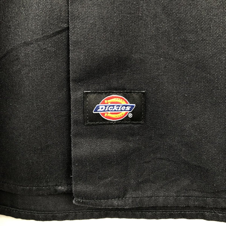Dickies Short Sleeve Work Shirt Box Shirt Men's XL polyester black type Vintage Second Hand