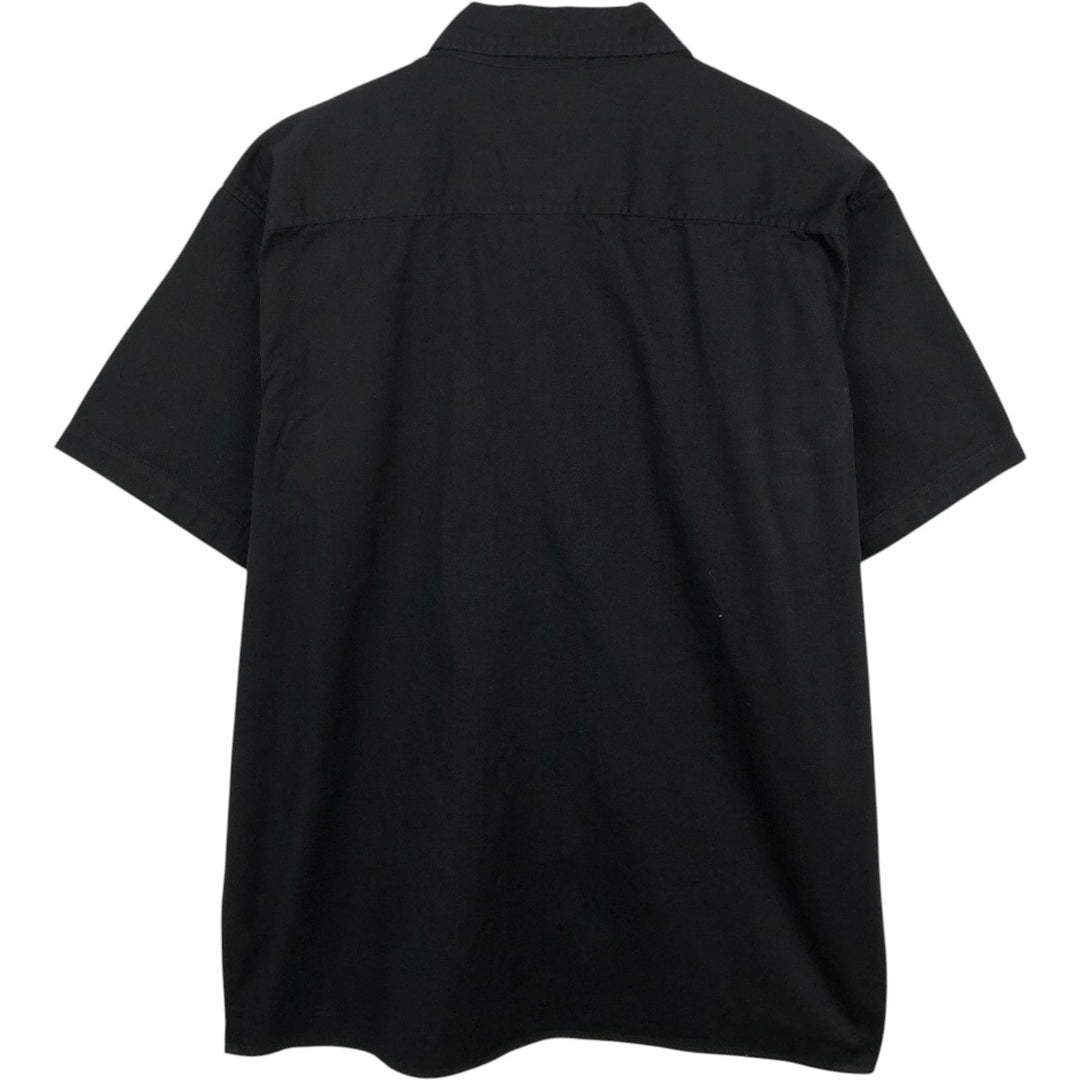Dickies Short Sleeve Work Shirt Box Shirt Men's XL cotton black type Vintage Second Hand
