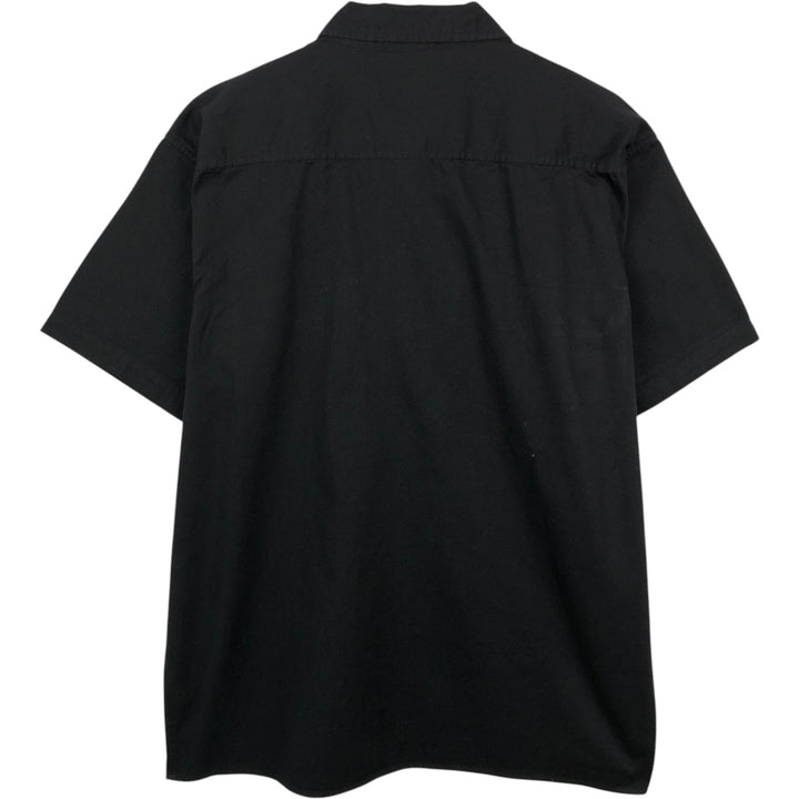 Dickies Short Sleeve Work Shirt Box Shirt Men's XL cotton black type Vintage Second Hand