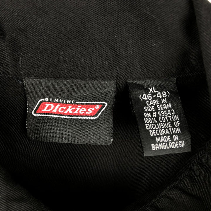 Dickies Short Sleeve Work Shirt Box Shirt Men's XL cotton black type Vintage Second Hand