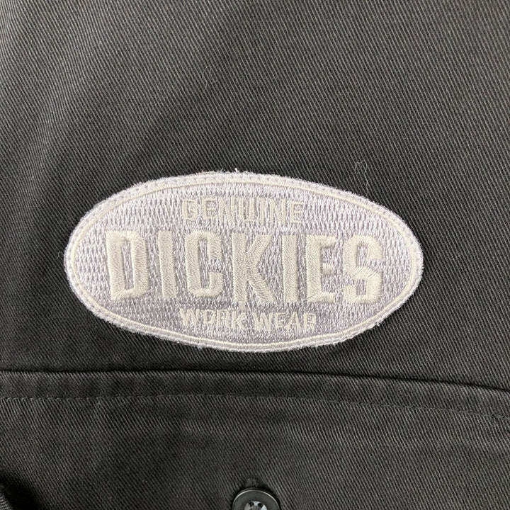 Dickies Short Sleeve Work Shirt Box Shirt Men's XL cotton black type Vintage Second Hand
