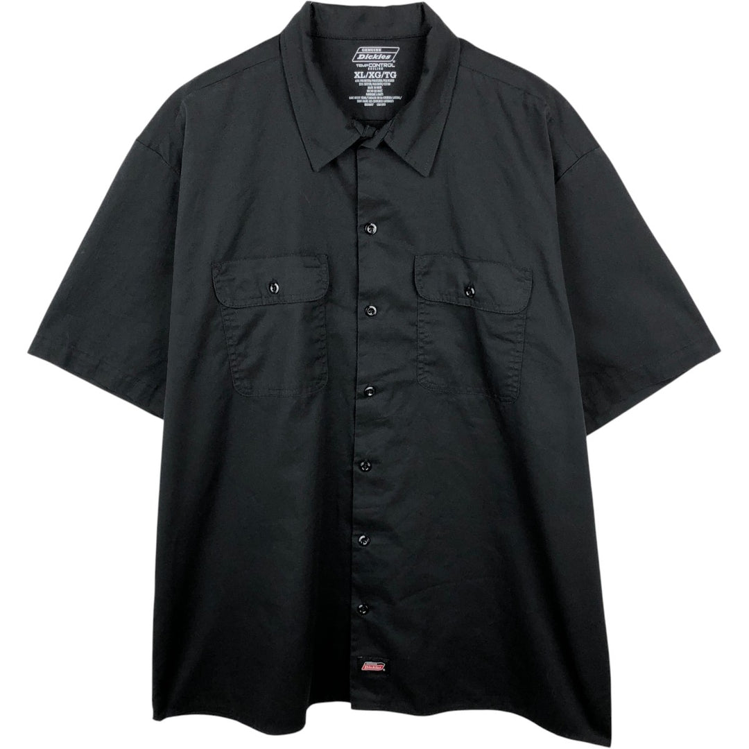 Dickies TempControl Cooling Short-Sleeve Work Shirt, Boxy Shirt, Men's Size XL (approx.) polyester black type Vintage Second Hand