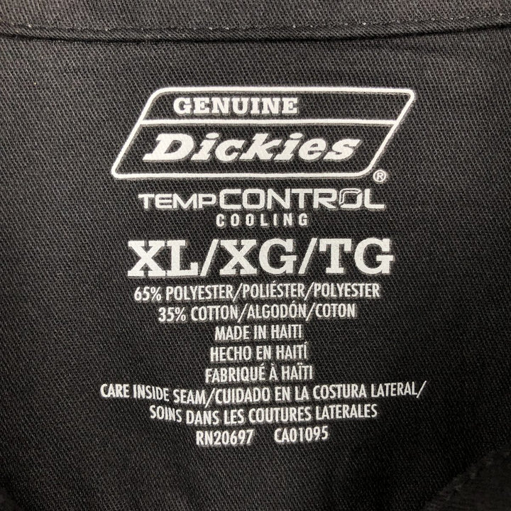 Dickies TempControl Cooling Short-Sleeve Work Shirt, Boxy Shirt, Men's Size XL (approx.) polyester black type Vintage Second Hand