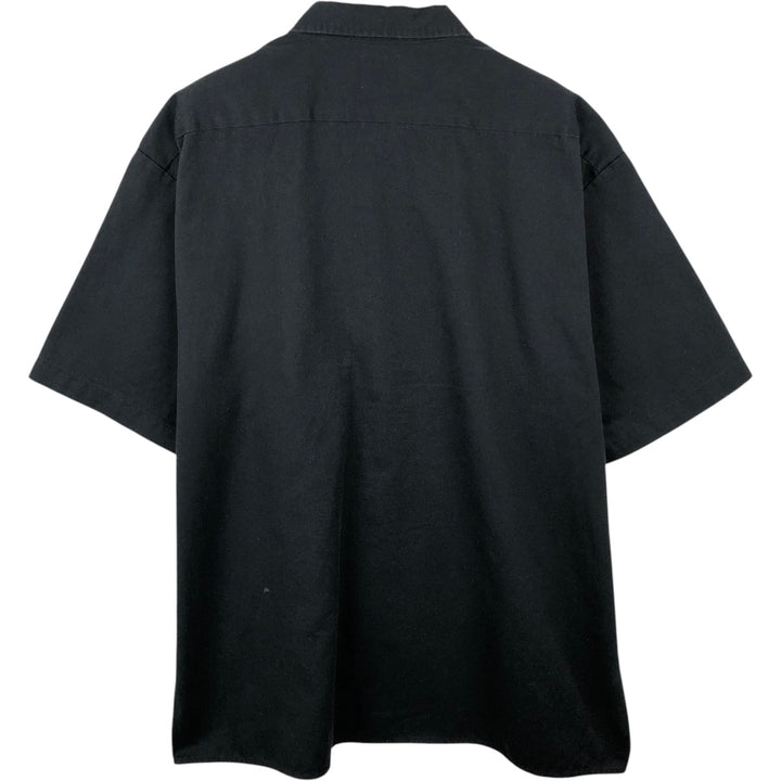 Dickies Short Sleeve Work Shirt Box Shirt Men's XL polyester black type Vintage Second Hand