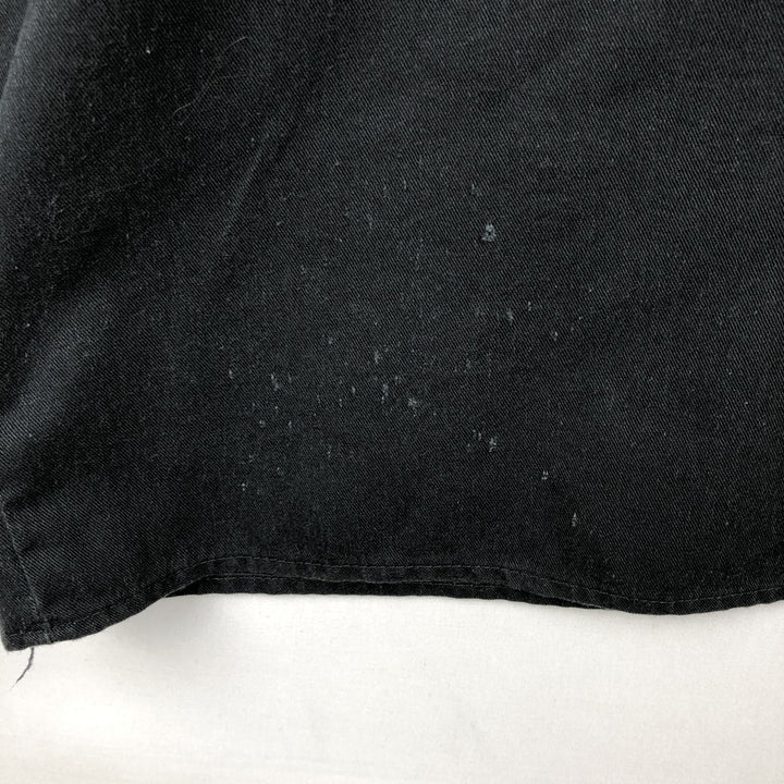 Dickies Short Sleeve Work Shirt Box Shirt Men's XL polyester black type Vintage Second Hand