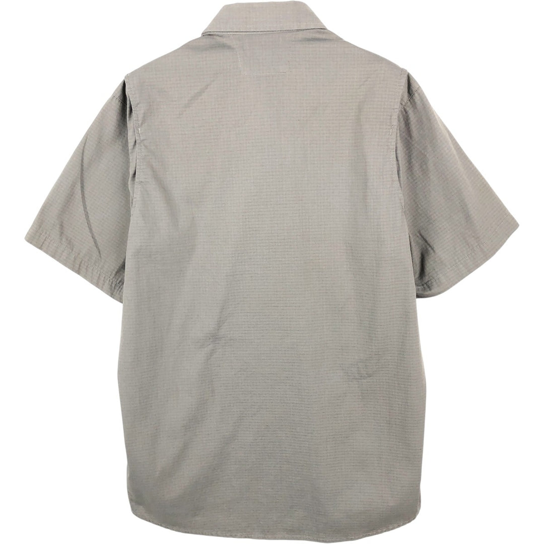 Carhartt Advertising Short-Sleeve Work Shirt, Men's Size M (approx.) unclear gray type Vintage Second Hand