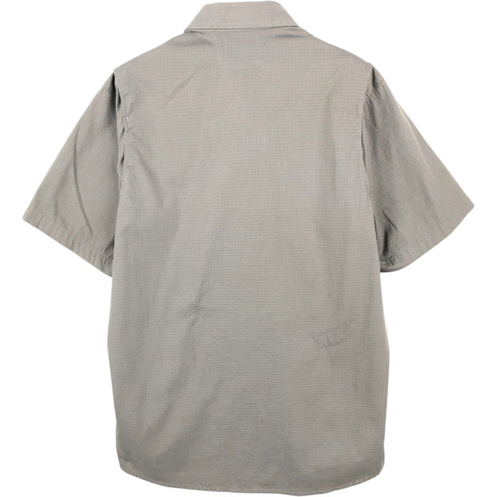 Carhartt Advertising Short-Sleeve Work Shirt, Men's Size M (approx.) unclear gray type Vintage Second Hand