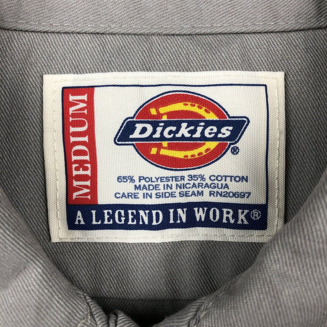 Dickies Monster Jam Short-Sleeve Work Shirt, Boxy Shirt, Men's Size M (approx.) polyester gray type Vintage Second Hand