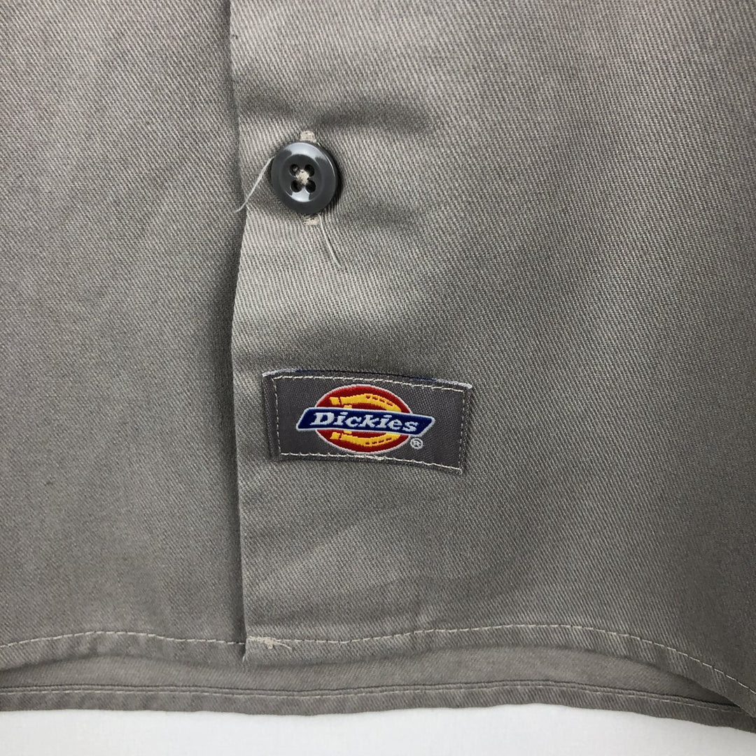 Dickies Monster Jam Short-Sleeve Work Shirt, Boxy Shirt, Men's Size M (approx.) polyester gray type Vintage Second Hand