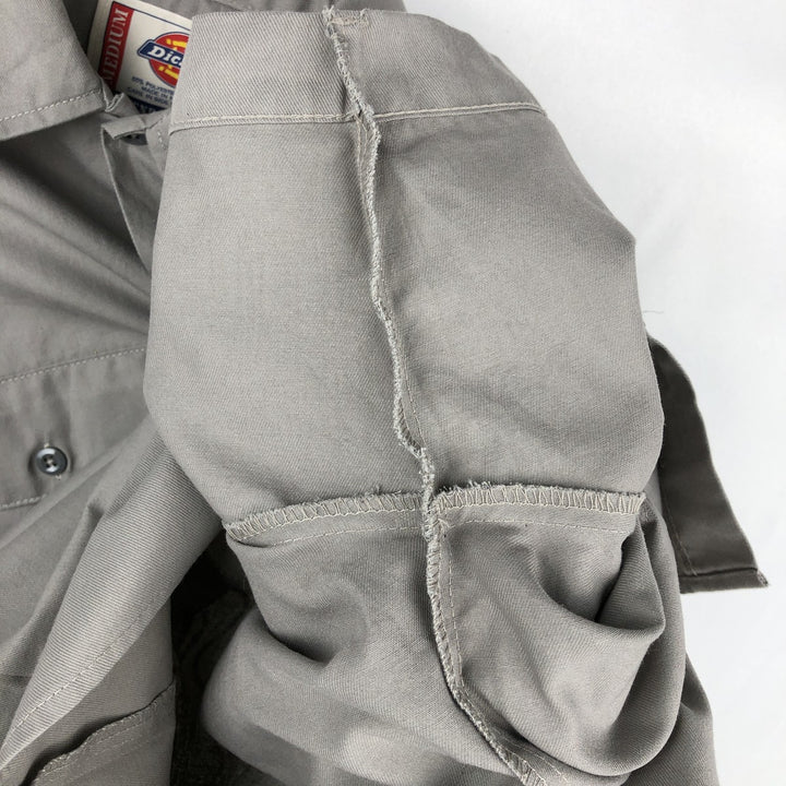Dickies Monster Jam Short-Sleeve Work Shirt, Boxy Shirt, Men's Size M (approx.) polyester gray type Vintage Second Hand