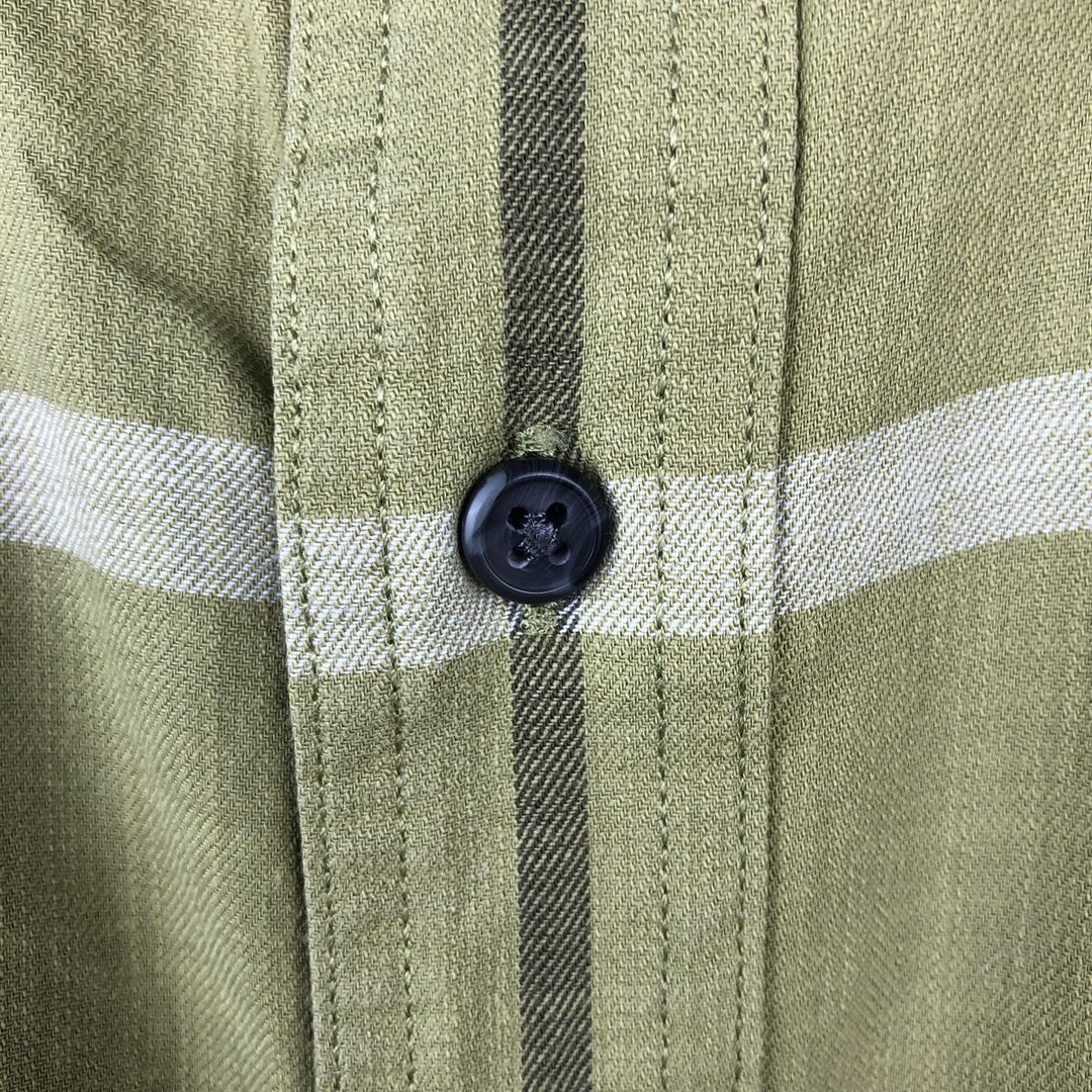 Carhartt Rugged Flex Relaxed Fit Check Pattern Short-Sleeve Work Shirt, Men's Size L (approx.) cotton green type yellow green Vintage Second Hand