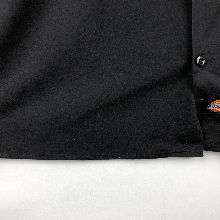 Dickies Firestone BRIDGESTONE Short-Sleeve Work Shirt, Boxy Shirt, Men's Size M (approx.) polyester black type Vintage Second Hand