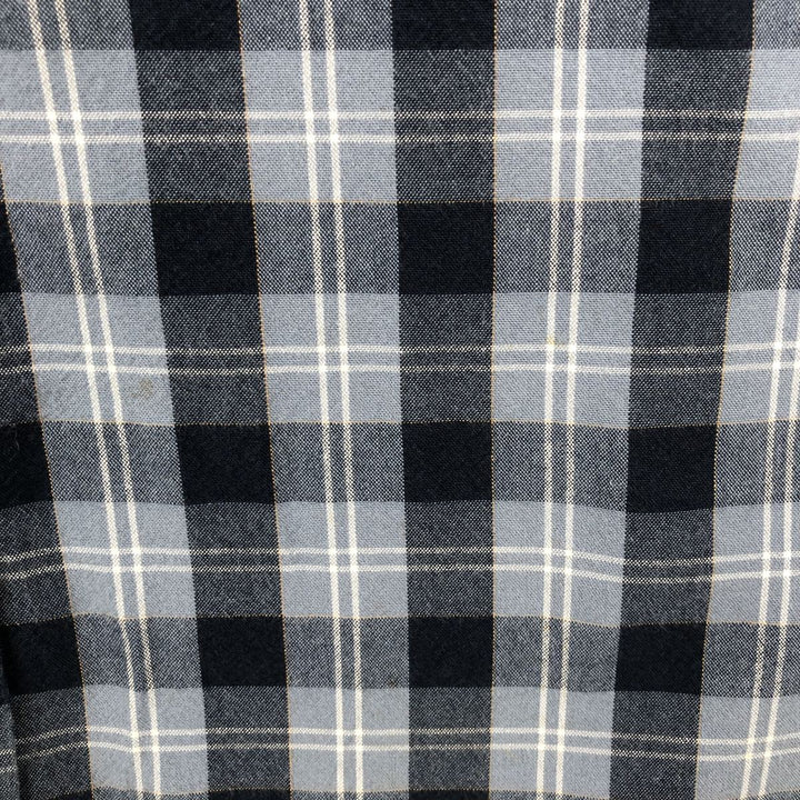 Carhartt Relaxed Fit Check Pattern Button-down Short Sleeve Work Shirt, Men's Medium cotton Navy blue Vintage Second Hand