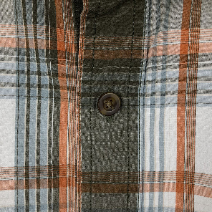 Carhartt RELAXED FIT Check Pattern Short Sleeve Work Shirt Men's XL cotton white type Vintage Second Hand
