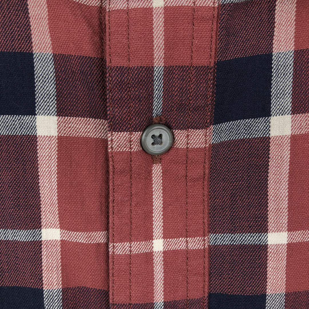 Carhartt RELAXED FIT Check Pattern Short Sleeve Work Shirt, Men's L size cotton red type Vintage Second Hand