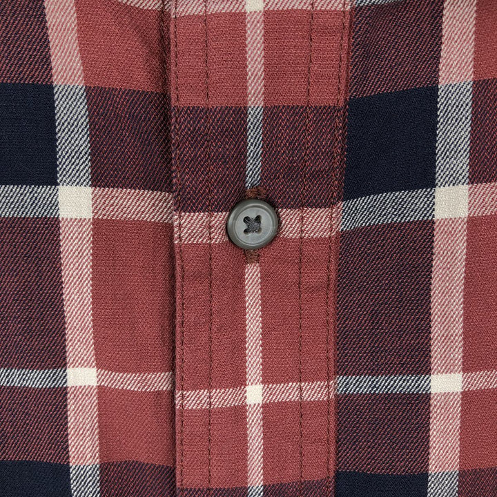 Carhartt RELAXED FIT Check Pattern Short Sleeve Work Shirt, Men's L size cotton red type Vintage Second Hand