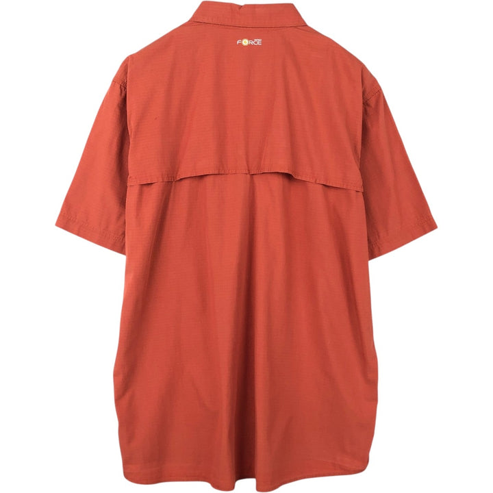 Carhartt Relaxed Fit Ripstop Short-Sleeve Work Shirt, Men's Size XL (approx.) cotton orange type Vintage Second Hand