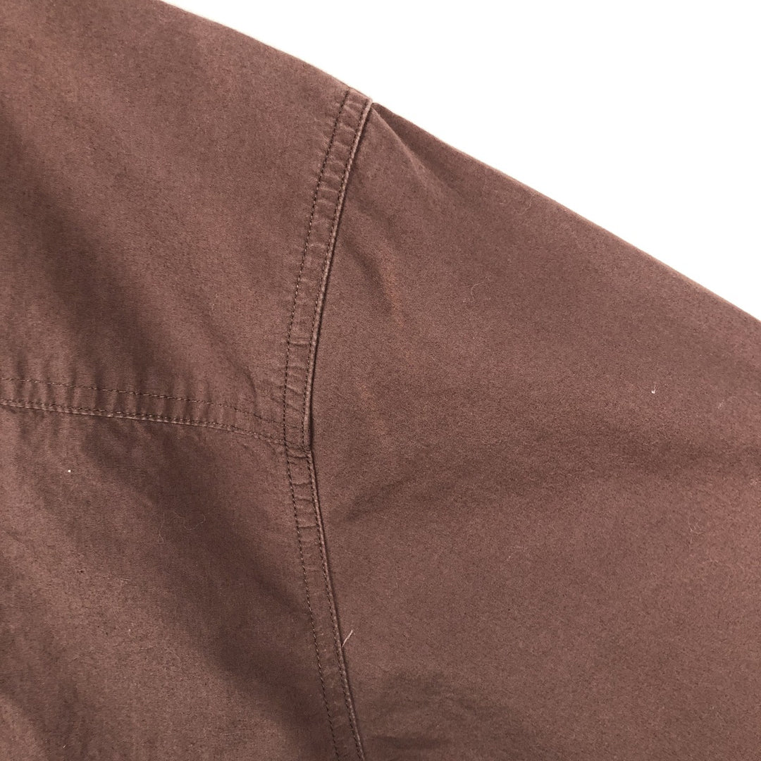 Harley-Davidson Hidden Button Down Short Sleeve Work Shirt Box Shirt Men's XL cotton brown type Vintage Second Hand
