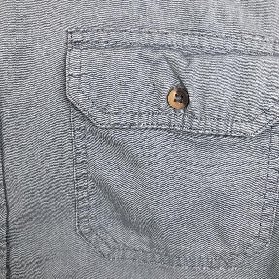Wrangler short-sleeved cotton shirt, men's size M (approx.), vintage. cotton blue type Vintage Second Hand