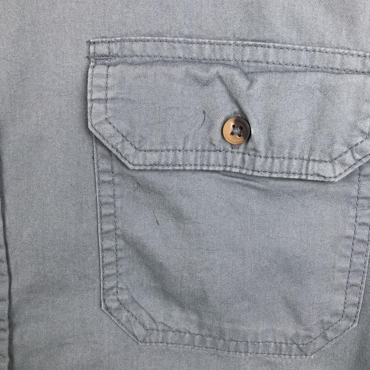 Wrangler short-sleeved cotton shirt, men's size M (approx.), vintage. cotton blue type Vintage Second Hand